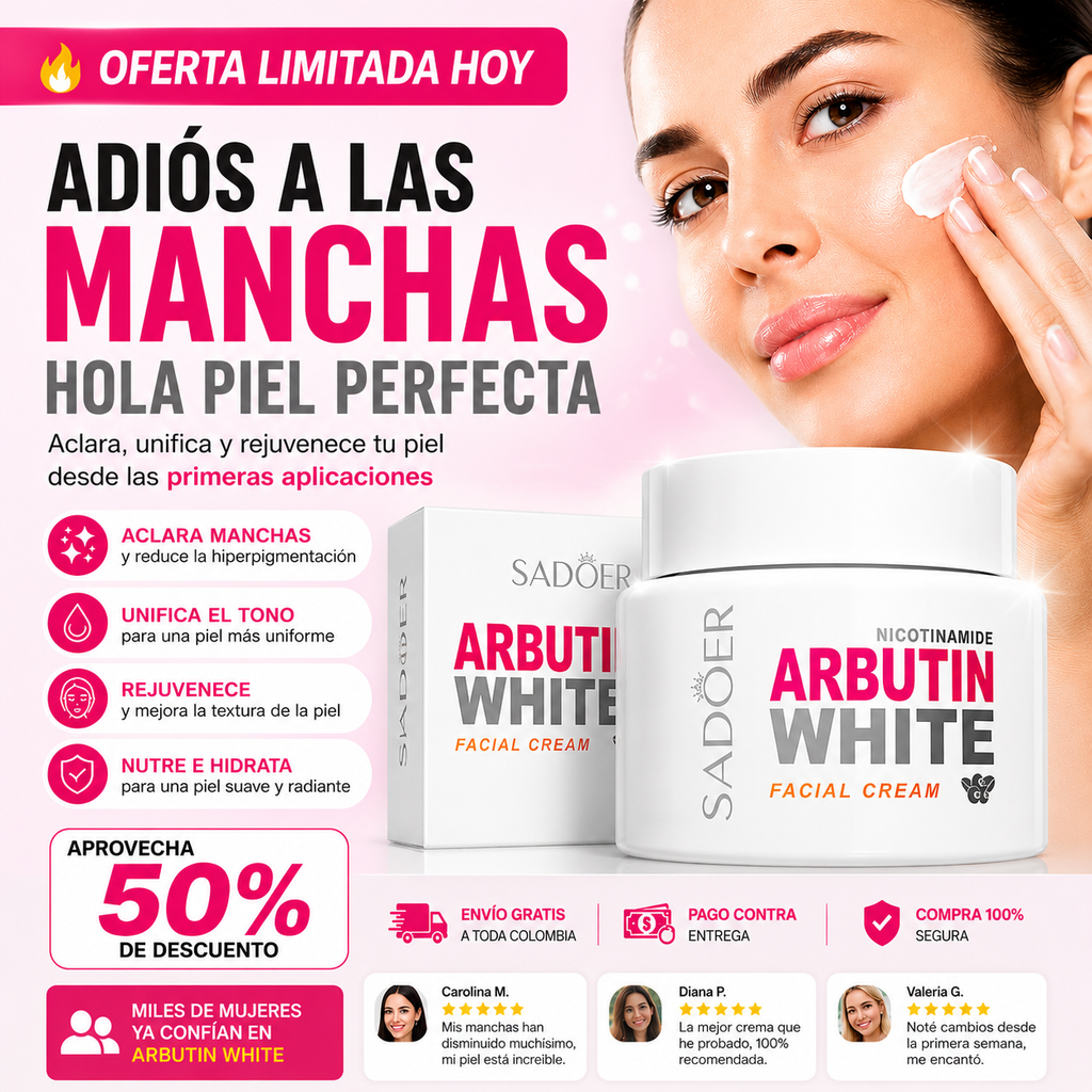 Arbutin White™ | Fórmula Avanzada Anti Manchas