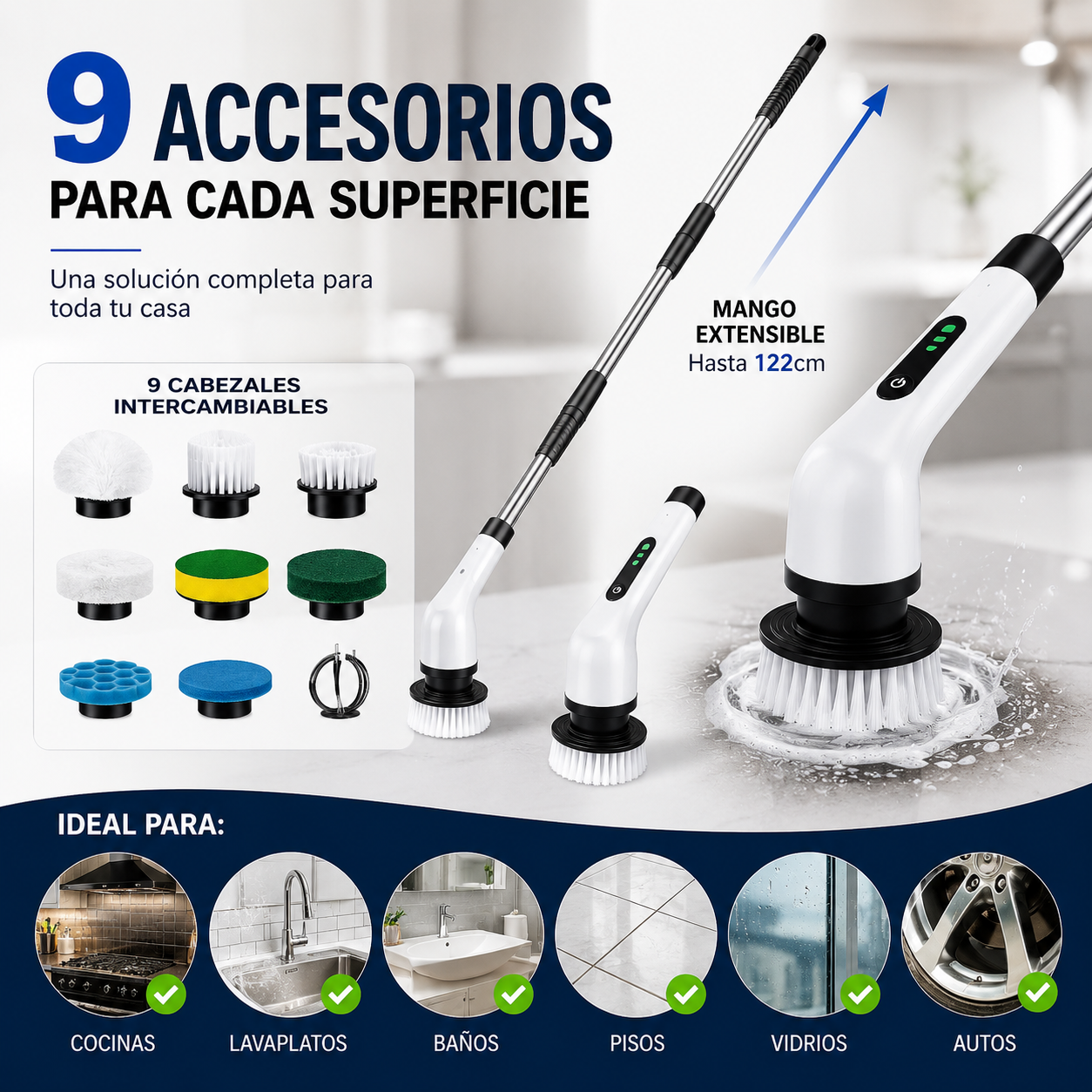 ✨ Limpieza profunda sin esfuerzo