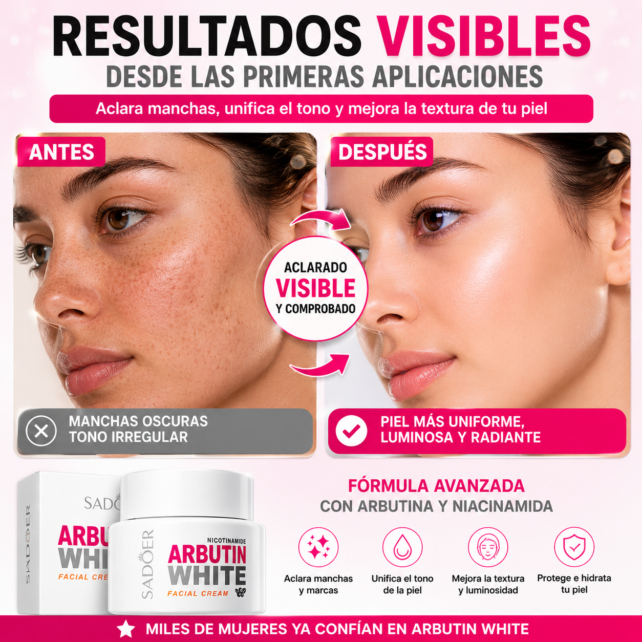 Arbutin White™ | Fórmula Avanzada Anti Manchas