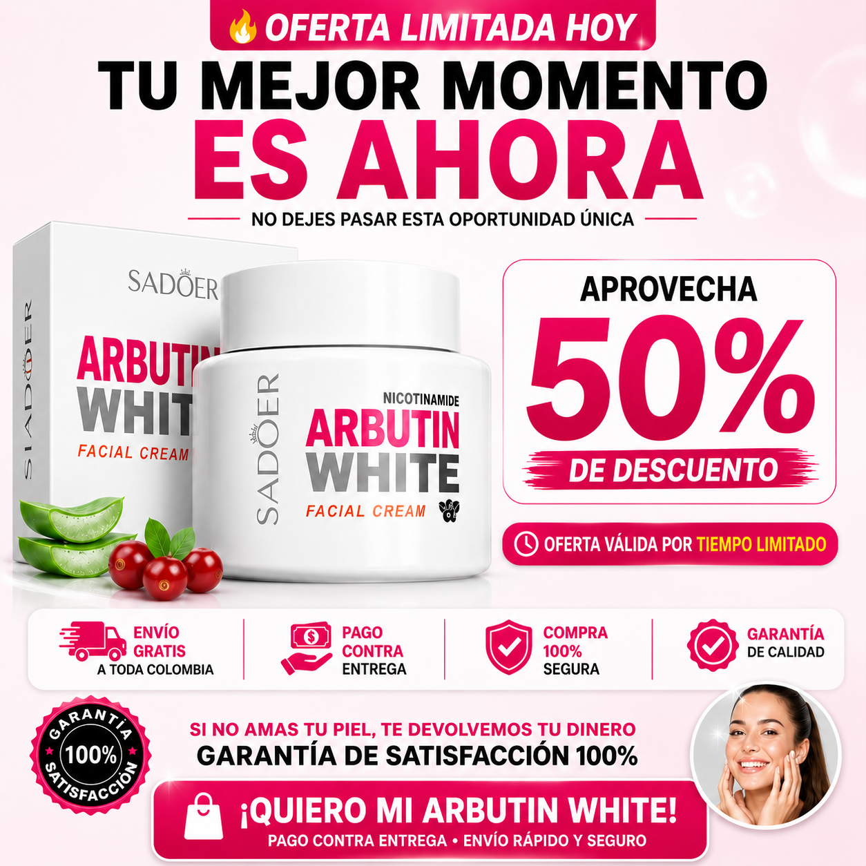 Arbutin White™ | Fórmula Avanzada Anti Manchas